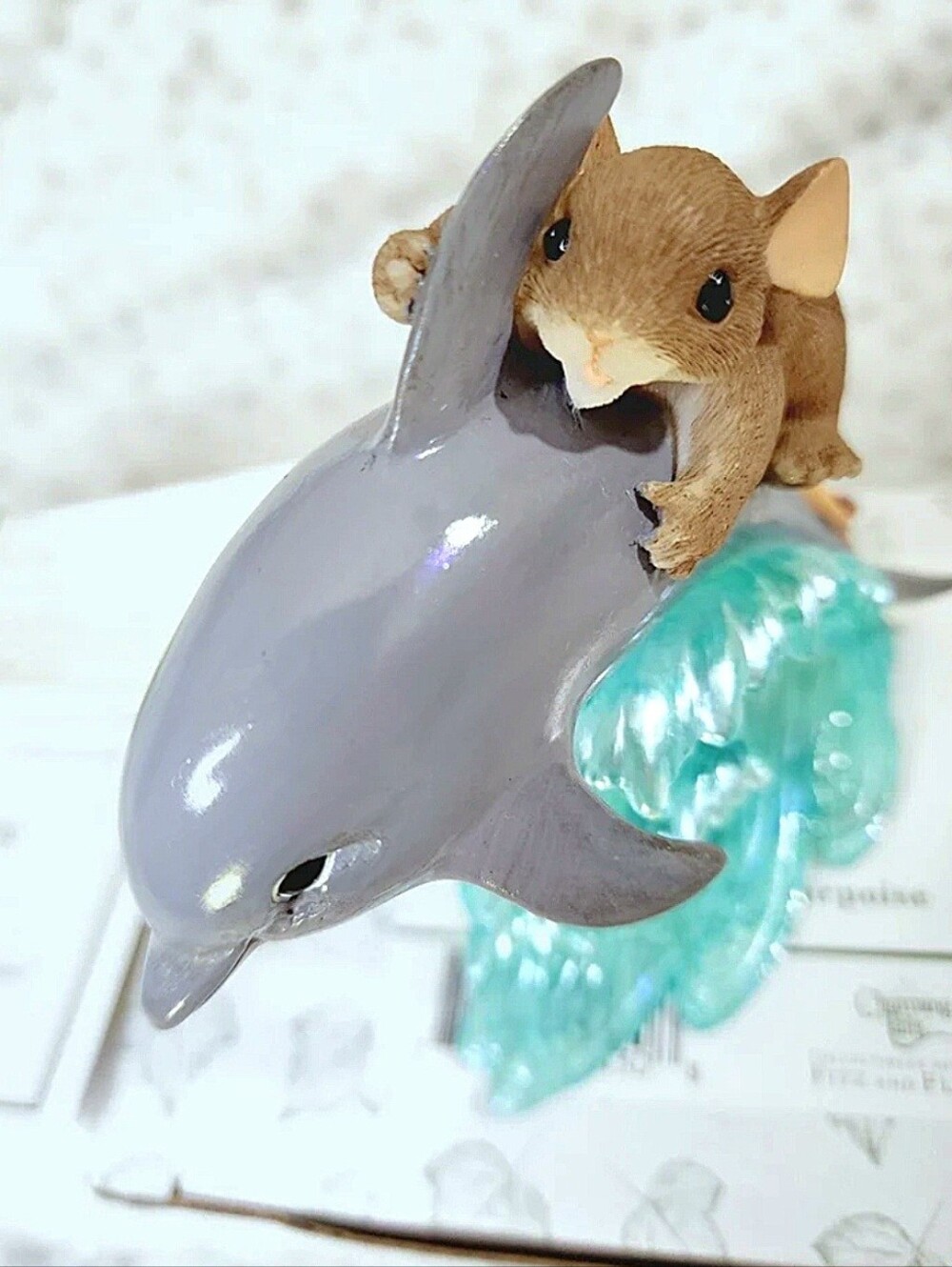 Fitz and Floyd Charming Tails 89/266 " You give life porpoise" Dean Griff